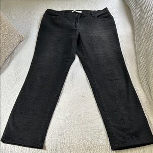 Brax black textured jeans, size 10